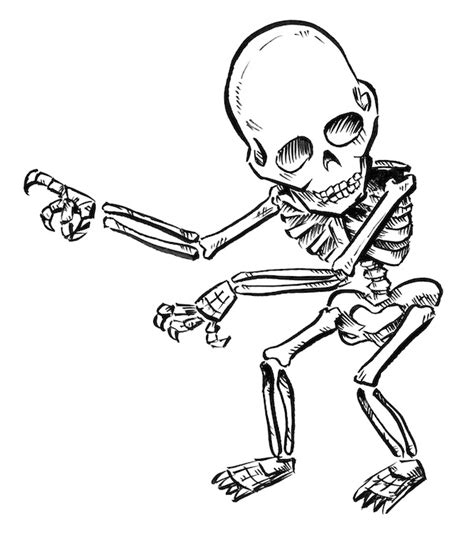 Easy Skeleton Sketch At Paintingvalley Explore Collection Of Easy