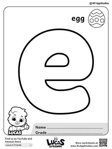 Free Letter E Coloring Pages - Infoupdate.org