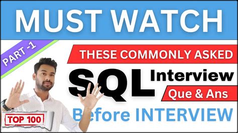 Top 100 Most Commonly Asked SQL Interview Questions And Answers Part