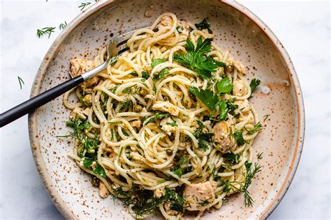 Lemony Canned Tuna Spaghetti Paleo Gluten Free I Heart Umami