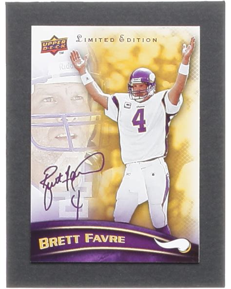 Brett Favre 2009 Upper Deck Limited Edition Brett Favre BF1 Pristine