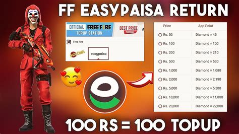 Free Fire Easypaisa Return Free Fire Easypaisa TopUp How To TopUp