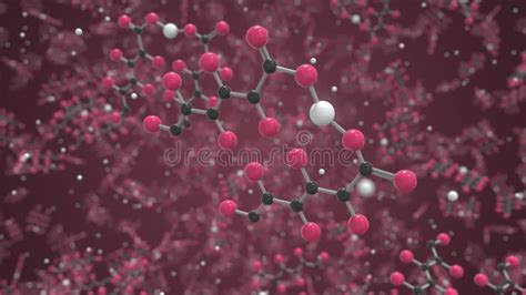 Calcium Gluconate Molecule Ball And Stick Molecular Model Chemistry