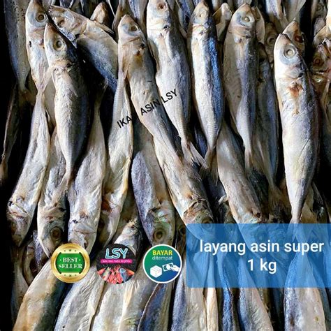 Jual Ikan Asin Layang Layang Asin 1 Kg Shopee Indonesia