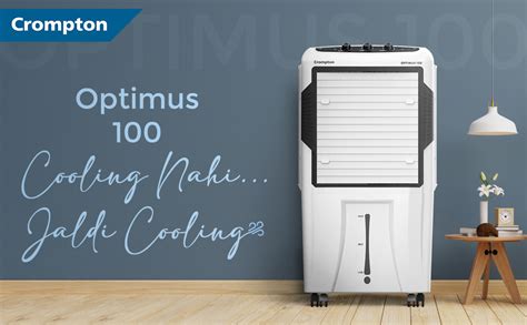 Crompton Optimus Desert Air Cooler 100l With 18” Fan Everlast Pump