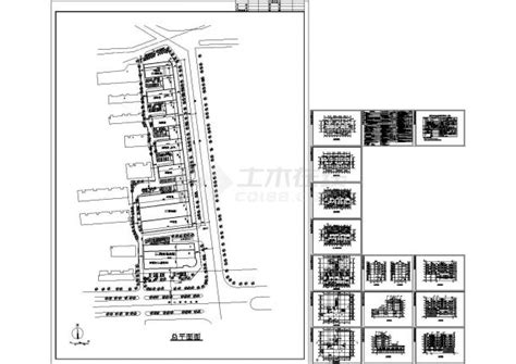 宿松路 某六层沿街商住楼建筑扩初图设计住宅小区土木在线