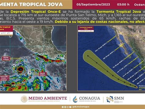 Se Forma La Tormenta Tropical Jova Al Suroeste De Zihuatanejo