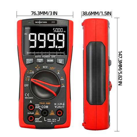 Richmeters Rm Digital Multimeter Professional True Rms Analog