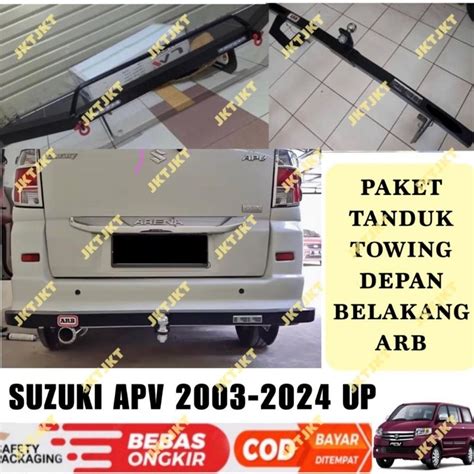 Jual Paket Tanduk Towing Bumper Depan Belakang Suzuki Apv Arena