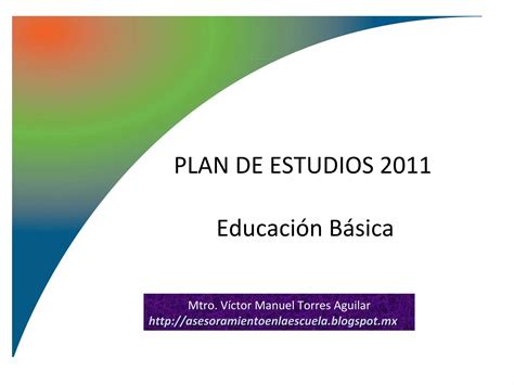 Plan De Estudios De Educación Primaria 2011 Ppt