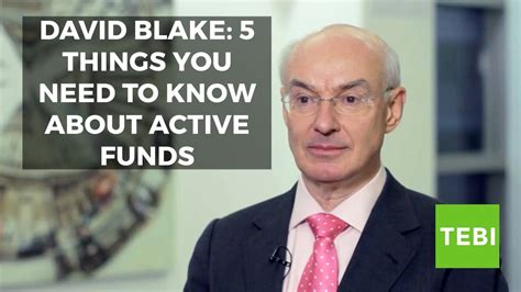 David Blake 5 Things You Need To Know About Active Funds Youtube