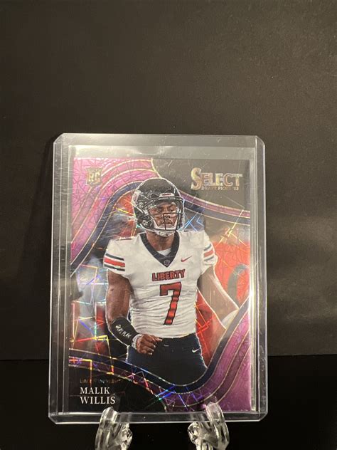 Panini Select Malik Willis Rookie Purple Lazer Prizm Rc Sp