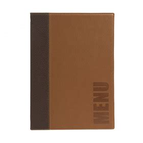 Trendy Blue Leather Style A Restaurant Menu Holder Menu Cover