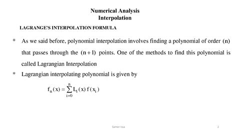 Solution Lagrange Interpolation Studypool