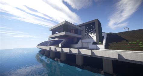 Minecraft Modern Cliffside House By Maixreo On Deviantart