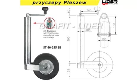 AUT 006 koło podporowe ST 60 255 SB fi60 WINTERHOFF