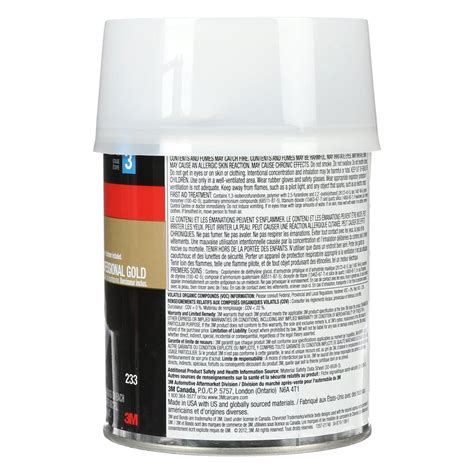 Bondo® 233 1 Qt Gold Professional Body Filler