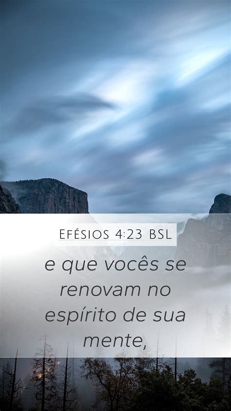 Efésios 4 23 BSL Mobile Phone Wallpaper e que vocês se renovam no