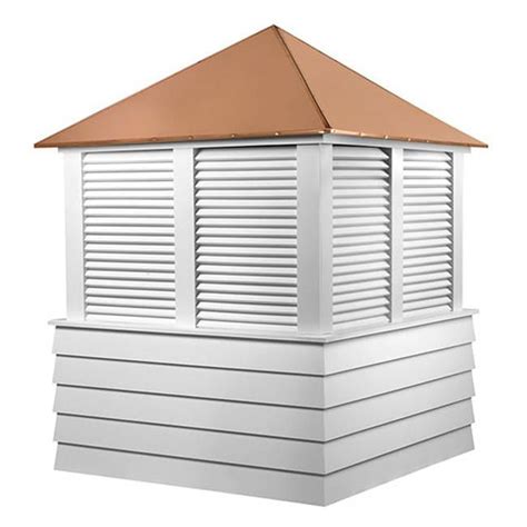 Good Directions Dover Vinyl Shiplap Cupola with Copper Roof - 84" Sq x ...