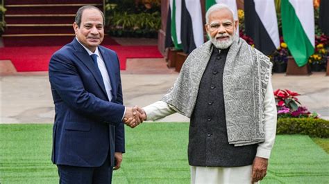 Israel Hamas War Pm Modi Egyptian President Discuss Security