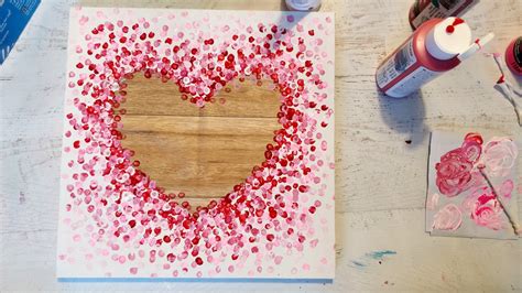 Heart Painting on Canvas - 3 ways! Easy Tutorial for Kids & Adults.