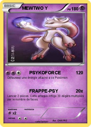 Pokémon MEWTWO Y 56 56 PSYKOFORCE Ma carte Pokémon