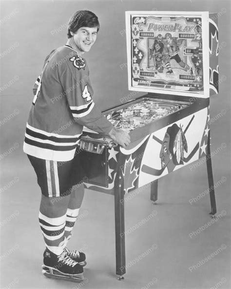 Bobby Orr Bally Power Play Pinball Machine 8x10 Vintage Reprint Of Old