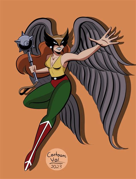 Hawkgirl Dc By Valerianocartoons On Deviantart