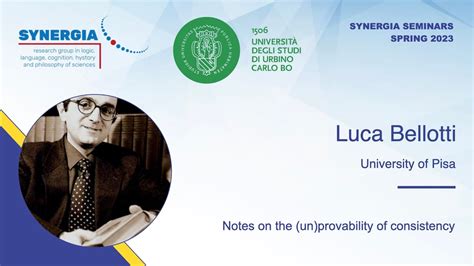 Luca Bellotti Notes On The Un Provability Of Consistency YouTube