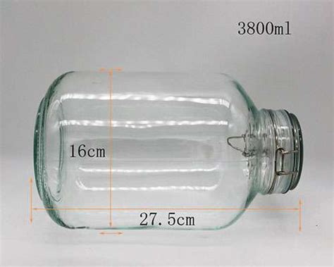 Clear Large Round Glass Jar With Lid Ml Wholesale