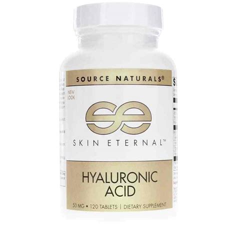 Skin Eternal Hyaluronic Acid 50 Mg Tablets Source Naturals