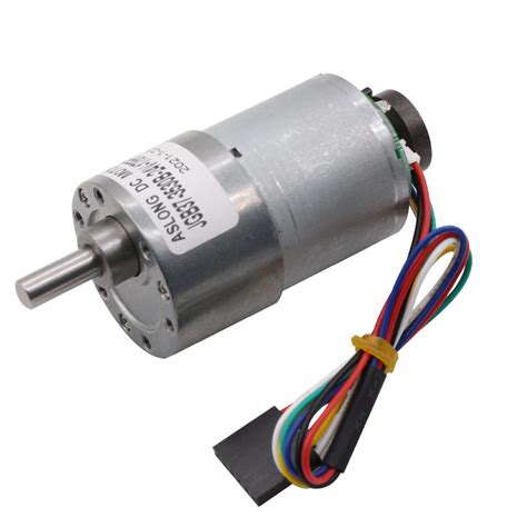 37mm 12v 24v 1600 Rpm มอเตอร์เกียร์แรงบิดสูง Dc พร้อมตัวเข้ารหัส