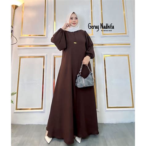 Jual Shalwa Gamis Model Terbaru Kekinian Bahan Cringkel Airflow By