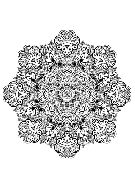 Рисунок "Мандала" для раскраски распечатать | Аналогий нет