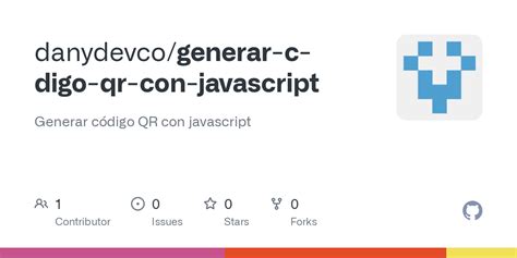 Github Danydevco Generar C Digo Qr Con Javascript Generar C Digo Qr