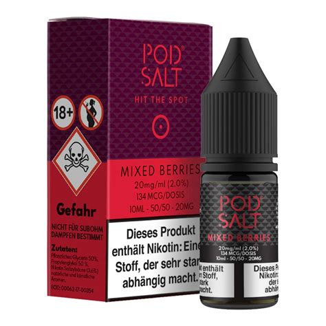 Pod Salt Mixed Berries E Zigaretten Nikotinsalz Liquid Mg Ml