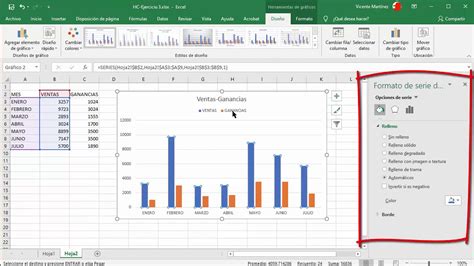 Partes De Un Gr Fico En Excel Youtube