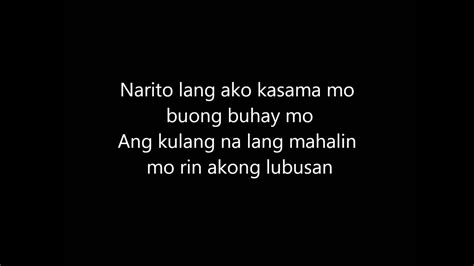 Kung Ako Na Lang Sana Lyrics And Chords