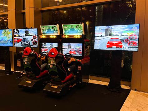 Arcade Car Racing Simulator Rental for Event Use - Artcage Rent Sdn Bhd