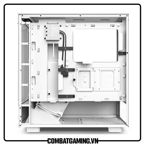 Case NZXT H5 Elite All White Sẵn 2 Fan F140 RGB 1 Fan F120Q