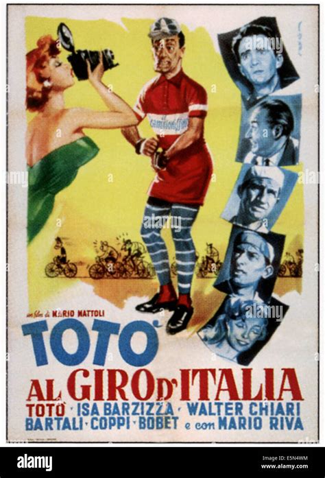 TOTO AL GIRO D ITALIA Italian Poster Art 1948 Stock Photo Alamy