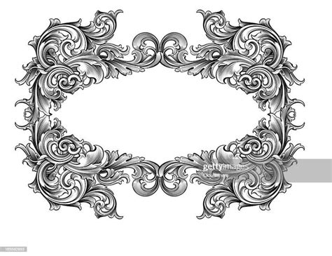 Designed By A Hand Engraver Highly Detailed Scroll Frame With Copy