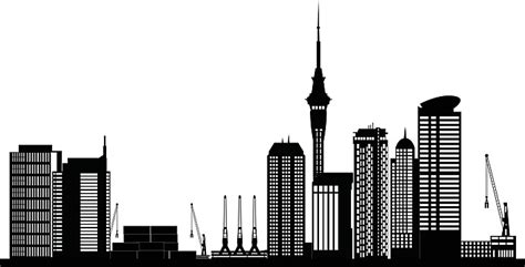 Aucklad New Zealand Skyline Tower Vector Skyline Vector, Tower, Vector ...