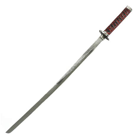 Katana Sword- Pattern Welded High Carbon Damascus Steel Sword- 40.5"- Samurai Sword - Battling ...