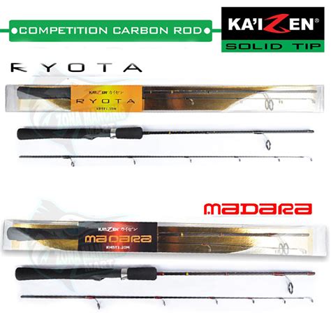 Joran Spinning Kaizen Ryota Madara Mancing Ikan Mas Solid Carbon