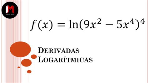 Derivada Del Logaritmo Natural Con Potencia Ejercicio 2 Quedateencasa Y Aprende Conmigo