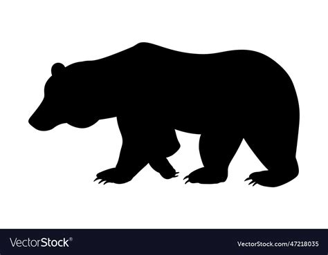 Sitting Bear Silhouette