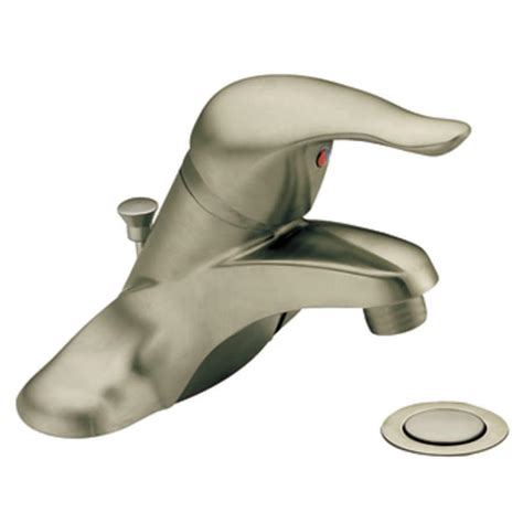 Shop Moen Chateau Brushed Nickel Handle In Centerset Watersense