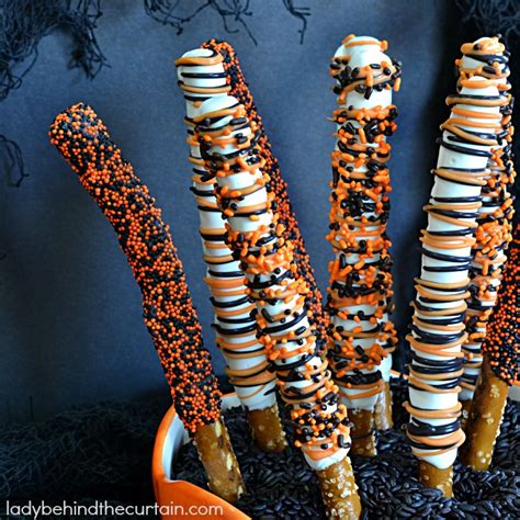 Halloween Party Decorated Pretzels