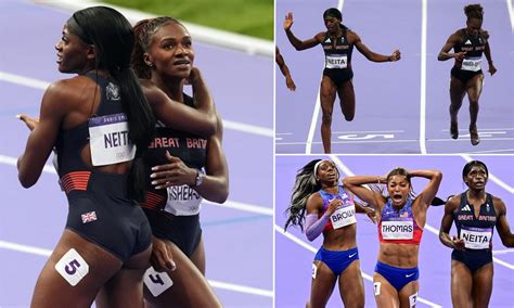 Team Gb Pair Dina Asher Smith And Daryll Neita Agonisingly Miss Out On